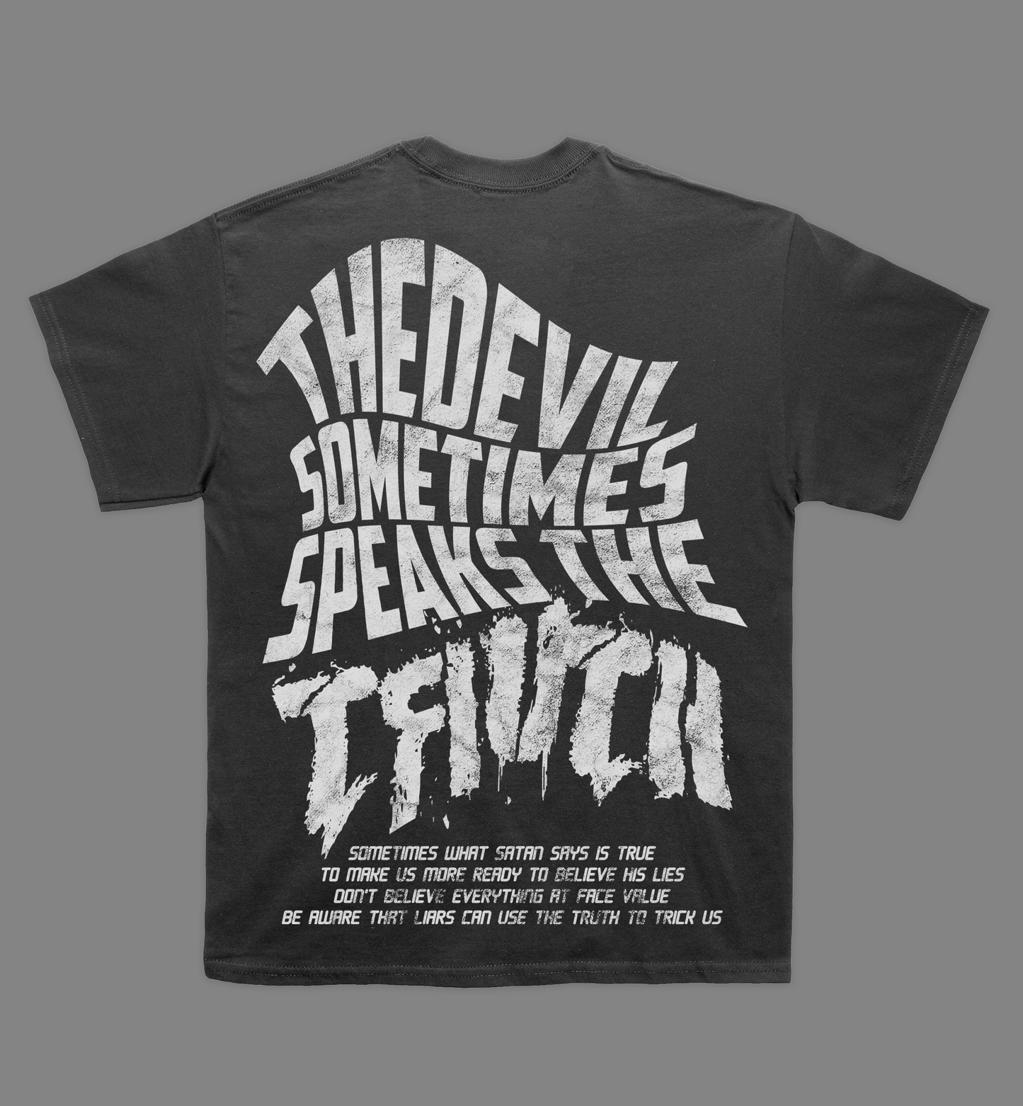 Devils Truth Grey Tee